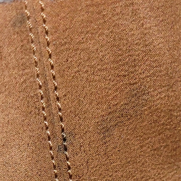 Old Navy girls sz. 13 boots, tan boots girls 13, fur lined girls nubuck boots 13 - Picture 8 of 11